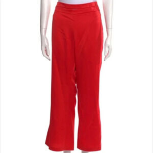 Alexis Wide Leg Red Pants NWT L Large